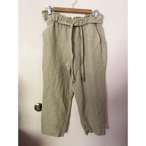 Old Navy Linen Pants with Ruffles
